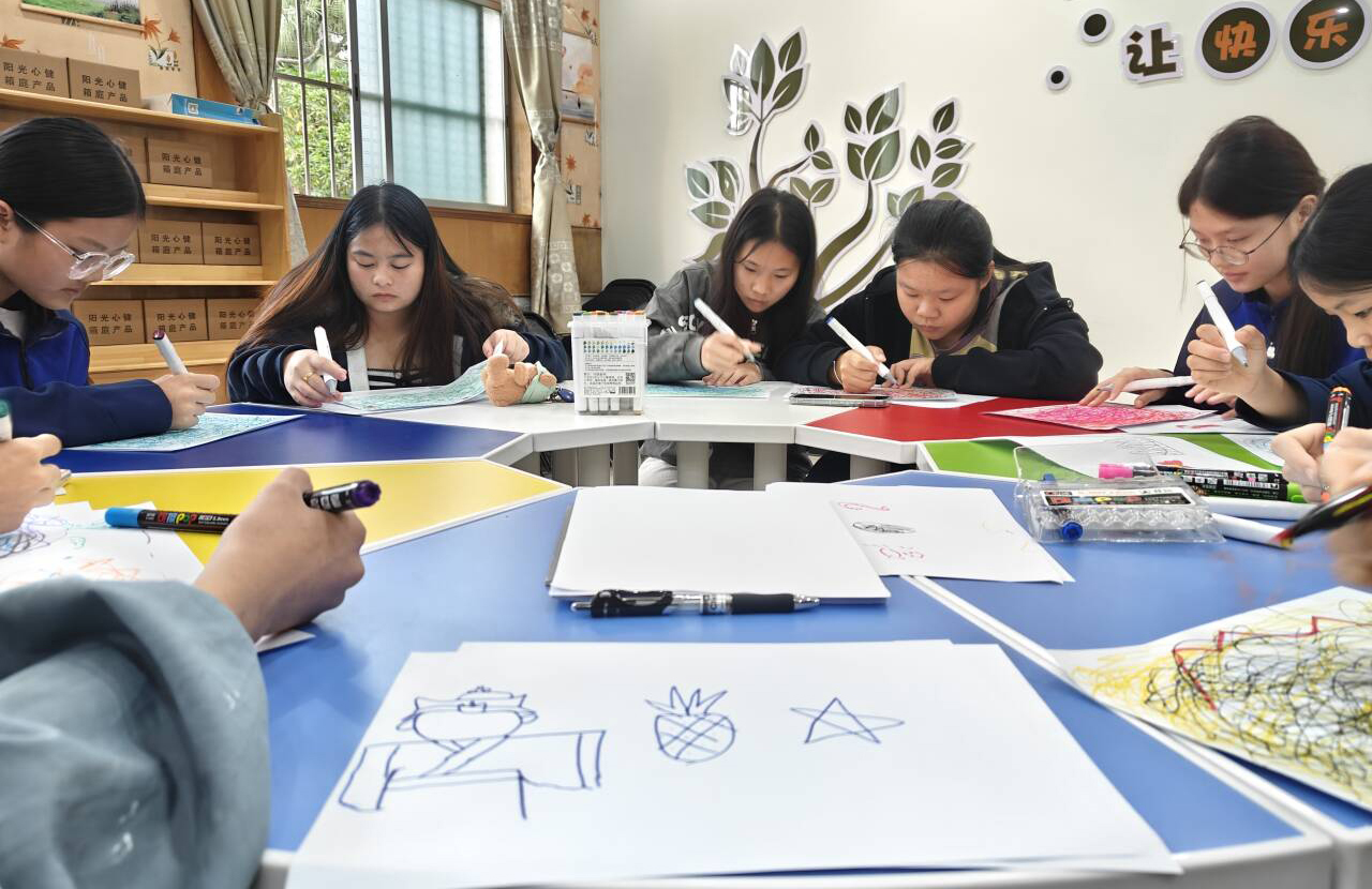 绘心之旅，与心相拥 ——广西第一工业学校绘画心理团辅活动圆满落幕